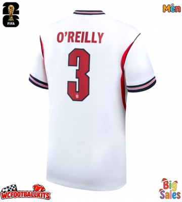 England Nico O'Reilly #3 Replica Home Stadium Shirt World Cup 2026 Short Sleeve